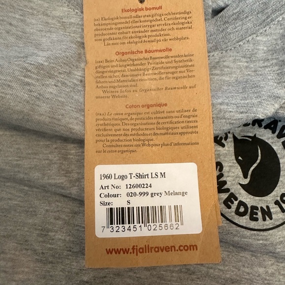 FJALLRAVEN men’s 1960 LOGO T SHIRT LONG SLEEVE - Picture 12 of 12